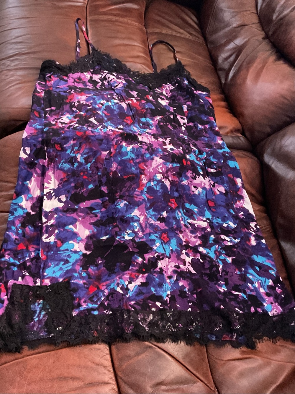 Vibrant colors and Lacey dress from EXPRESS
